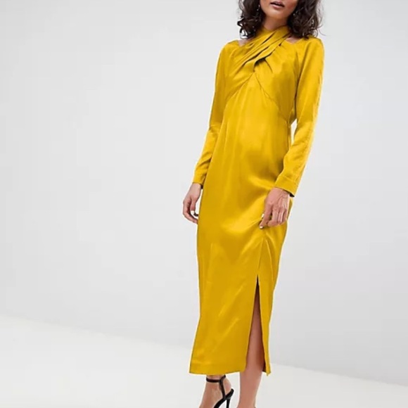 ASOS Dresses & Skirts - ASOS Midi Mustard Dress